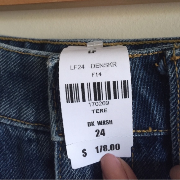 Carmar high waisted distressed denim mini skirt - Picture 3 of 3